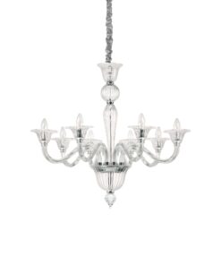 IDEAL LUX Κρεμαστό Φωτιστικό BRIGITTA 8xE14 Διάφανο – 199382