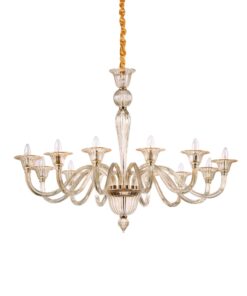 IDEAL LUX Κρεμαστό Φωτιστικό BRIGITTA 12xE14 Χρώματος Κεχριμπάρι – 199405