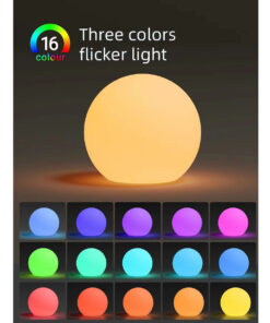 GloboStar® 85825 Ακρυλικό Φωτιστικό Μπάλα Εξωτερικού Χώρου – Πισίνας LED Globe 10W Φ40 Επαναφορτιζόμενο Μπαταρίας με Καλώδιο USB – Φορτιστή και Ασύρματο Χειριστήριο IR Αδιάβροχο IP65 Πολύχρωμο RGBW