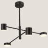 ΦΩΤΙΣΤΙΚΟ ΚΡΕΜΑΣΤΟ 4ΦΩΤΟ LED 24W  ΜΑΥΡΟ EUROLAMP 144-10016