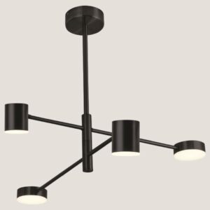 ΦΩΤΙΣΤΙΚΟ ΚΡΕΜΑΣΤΟ 4ΦΩΤΟ LED 24W  ΜΑΥΡΟ EUROLAMP 144-10016