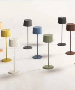 Logica Ασύρματο Επαναφορτιζόμενο Φωτιστικό Πορτατιφ LED 2.2W Twiggy Less Ανθρακί IP65 Dimmable Θερμό Λευκό 2700Κ-3000Κ 2-MC42753