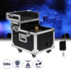 GloboStar® 51170 MERMAID Επαγγελματική Επιδαπέδια Μηχανή Double Haze Machine – Διπλού Εφέ Ομίχλης-Νέφωσης 600W AC 220V-240V DMX512 Display on Body & Ασύρματο Χειριστήριο σε Flight Case – Μαύρο – L49.5 x W38 x H45cm