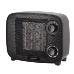 ΑΕΡΟΘΕΡΜΟ ΚΕΡΑΜΙΚΟ VINTAGE 1500W ΓΡΑΦΙΤΗΣ EUROLAMP – 300-41351