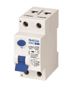 ΡΕΛΕ ΔΙΑΡΡΟΗΣ 2Χ25Α 6KA 300mA GACIA TYPE A EUROLAMP – 500-37520