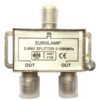 ΔΙΑΚΛΑΔΩΤΗΣ TV ΜΕΤΑΛΛΙΚΟΣ ΤΥΠΟΥ F 1/2 EUROLAMP 147-10120
