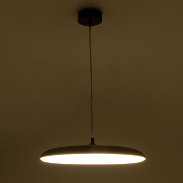 GloboStar® BARON 61253 Κρεμαστή Πλαφονιέρα Οροφής LED CCT 12W 1440lm 120° AC 220-240V – Εναλλαγή Φωτισμού μέσω Διακόπτη On/Off All In One Ψυχρό 6000k+Φυσικό 4500k+Θερμό 2700k Φ25 x Υ8cm – Χάλκινο Πλατίνα – 3 Years Warranty