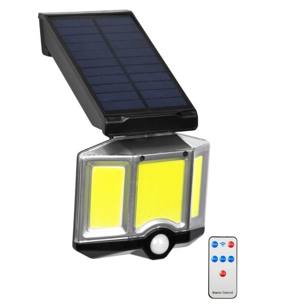 GloboStar® 71482 Αυτόνομος Ηλιακός Προβολέας LED COB 20W 1500lm με Ενσωματωμένη Μπαταρία 2400mAh – Φωτοβολταϊκό Πάνελ με Αισθητήρα Ημέρας-Νύχτας – PIR Αισθητήρα Κίνησης και Ασύρματο Χειριστήριο IR Αδιάβροχο IP65 Ψυχρό Λευκό 6000K