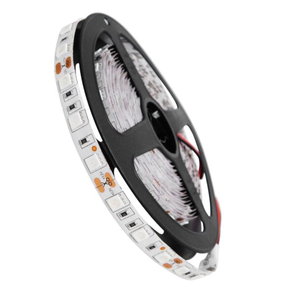 GloboStar® 70024 Ταινία LED SMD 5050 5m 14.4W/m 60LED/m 1454lm/m 120° DC 12V IP20 Κόκκινο – 5 Χρόνια Εγγύηση
