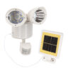 GloboStar® 71508 Λευκό Αυτόνομο Ηλιακό Φωτιστικό LED SMD 10W 150lm με Ενσωματωμένη Μπαταρία 1200mAh – Φωτοβολταϊκό Πάνελ με Αισθητήρα Ημέρας-Νύχτας και PIR Αισθητήρα Κίνησης Αδιάβροχο IP54 Ψυχρό Λευκό 6000K
