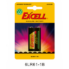 9V ΑΛΚΑΛΙΚΗ ΜΠΑΤΑΡ.ΚΑΡΤΕΛΑ 1ΤΕΜ EXCELL – 2-EX6LR61