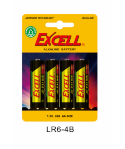 AA ΑΛΚΑΛ.ΜΠΑΤ.ΚΑΡΤΕΛΑ 4ΤΕΜ EXCELL – 2-EXLR6