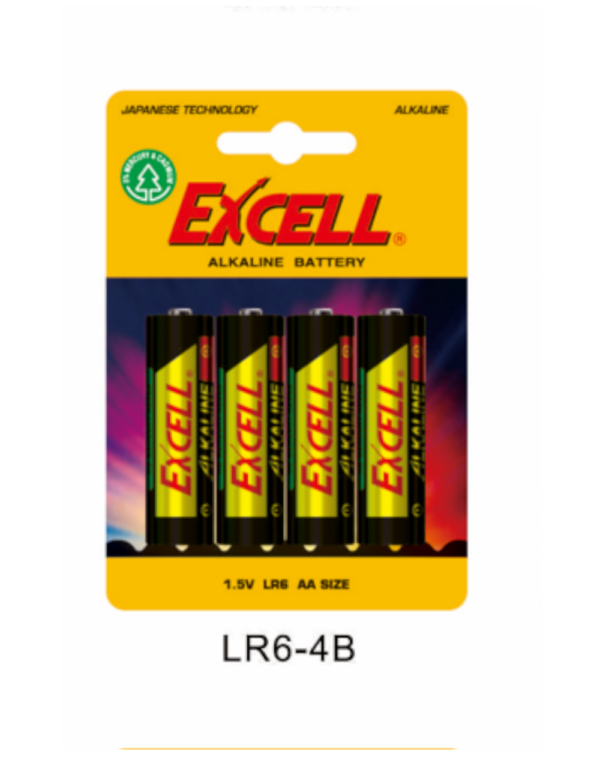 AA ΑΛΚΑΛ.ΜΠΑΤ.ΚΑΡΤΕΛΑ 4ΤΕΜ EXCELL - 2-EXLR6