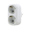 ADAPTOR ΣΟΥΚΟ 2ΠΛΟΣ ΚΑΘΕΤΟ 16Α MAKEL – 2-M10031