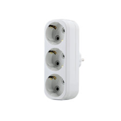 ADAPTOR ΣΟΥΚΟ 3ΠΛΟΣ ΚΑΘΕΤΟ 16Α MAKEL – 2-M10033