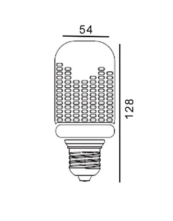 ΛΑΜΠΑ LED SMD FLAME 3W E27 220-240V 60lm UNIVERSE – 2-U006415