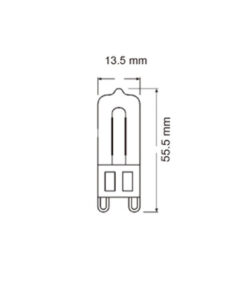 ΛΑΜΠΑ LED COB G9 GLASS 3W 3000K 220-240V 300lm UNIVERSE – 2-U006453