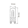 ΛΑΜΠΑ LED COB G9 GLASS 5W 3000K 220-240V 500lm UNIVERSE – 2-U006477