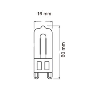 ΛΑΜΠΑ LED COB G9 GLASS 5W 3000K 220-240V 500lm UNIVERSE – 2-U006477