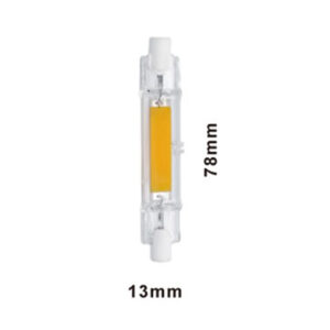 ΛΑΜΠΑ LED COB R7S 78MM GLASS 5W 3000K 220-240V 500lm  UNIVERSE – 2-U009157