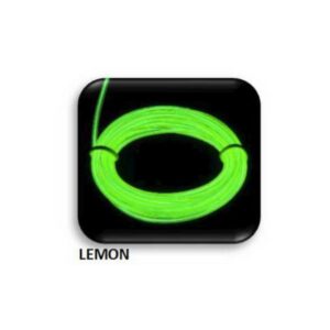 NEON FLUORESCENT LIGHT LEMON 3m ΜΕ ΤΡΟΦΟΔΟΤΙΚΟ ΜΠΑΤΑΡΙΑΣ (2ΧΑΑ not icl.) UNIVERSE – 2-U011105
