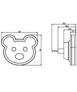 ΦΩΤΑΚΙ ΝΥΚΤΟΣ LED 0,3W 4000Κ 230V ME AIΣΘΗΤΗΡΑ ΦΩΤΟΣ ΑΡΚΟΥΔΑΚΙ ΠΟΡΤΟΚΑΛΙ UNIVERSE – 2-U011778