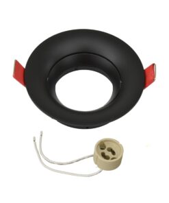 ΣΠΟΤ ΧΩΝEYTO ΣΤΑΘΕΡΟ Φ62mm 1xMR16/GU10 MAX 50W ΑΛΟΥΜΙΝΙΟΥ ΜΑΥΡΟ UNIVERSE – 2-U011815