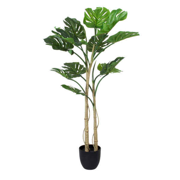 GloboStar® Artificial Garden MONSTERA 20005 Τεχνητό Διακοσμητικό Φυτό Μονστέρα Υ110cm