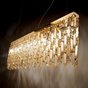 IDEAL LUX Κρεμαστό Φωτιστικό ELISIR 6xG9 Χρυσού Χρώματος – 200064