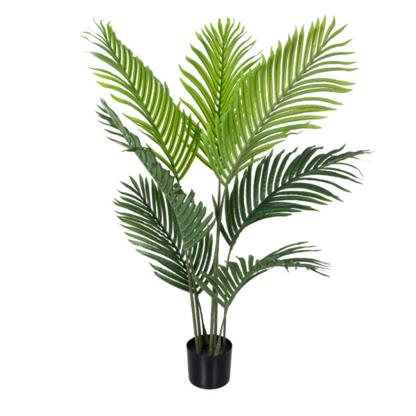 GloboStar® Artificial Garden ARECA PALM TREE 20008 Τεχνητό Διακοσμητικό Φυτό Φοινικόδεντρο Αρέκα Υ120cm