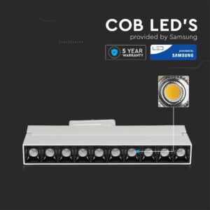 LED Φωτιστικό Ράγας 25W V-TAC PRO Samsung Chip Λευκό CRI 90 30° Φυσικό 4000K – 20010
