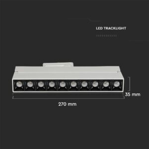 LED Φωτιστικό Ράγας 25W V-TAC PRO Samsung Chip Λευκό CRI 90 30° Φυσικό 4000K – 20010