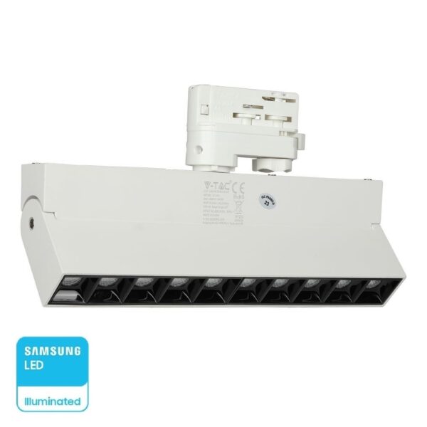 LED Φωτιστικό Ράγας 25W V-TAC PRO Samsung Chip Λευκό CRI 90 30° Φυσικό 4000K – 20010