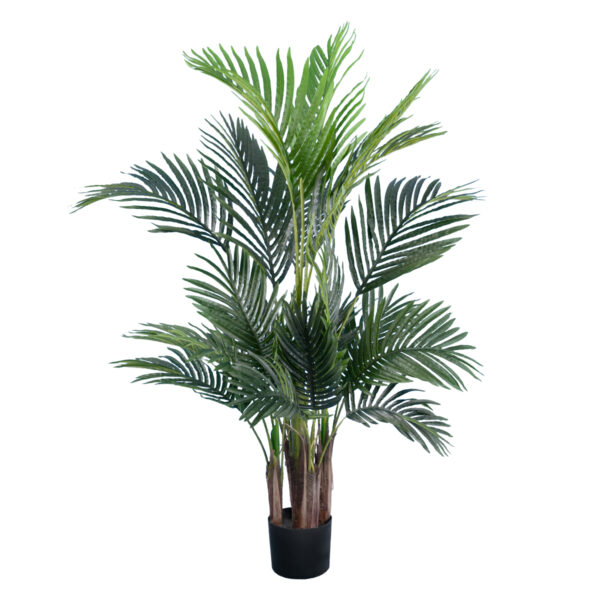 GloboStar® Artificial Garden ARECA PALM TREE 20010 Τεχνητό Διακοσμητικό Φυτό Φοινικόδεντρο Αρέκα Υ120cm