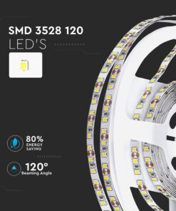 LED Ταινία 8W V-TAC Dimmable 800lm/m Ψυχρό Λευκό 6400K 5 Μέτρα – 212002