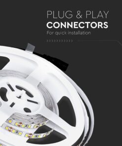 LED Ταινία 8W V-TAC Dimmable 800lm/m Ψυχρό Λευκό 6400K 5 Μέτρα – 212002