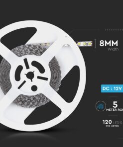 LED Ταινία 8W V-TAC Dimmable 800lm/m Φυσικό 4000K 5 Μέτρα – 212042
