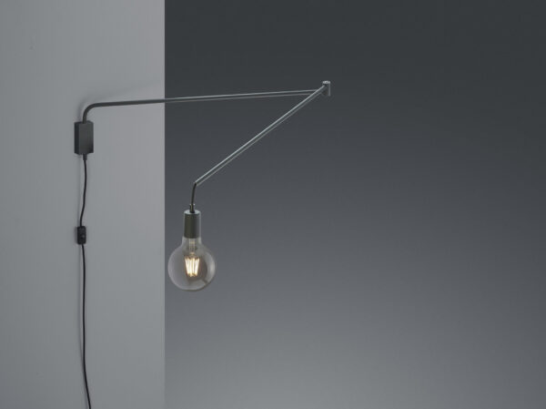 Φωτιστικό Τοίχου Trio Lighting   E27 Μαύρο Ματ Μεταλλικό    200200132