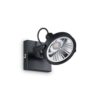 IDEAL LUX Πλαφονιέρα Οροφής GLIM 1xGU10 Μαύρου Χρώματος – 200231