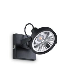 IDEAL LUX Πλαφονιέρα Οροφής GLIM 1xGU10 Μαύρου Χρώματος – 200231