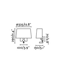 Faro Barcelona VOLTA Επιτοίχιο Φωτιστικό Μαύρου Χρώματος Με LED Αναγνώστη – 20024