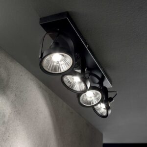 IDEAL LUX Πλαφονιέρα Οροφής GLIM 4xGU10 Λευκού Χρώματος – 200217