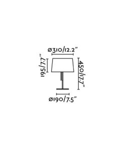 Faro Barcelona VOLTA Επιτραπέζιο Λευκό Φωτιστικό E27 – 20025