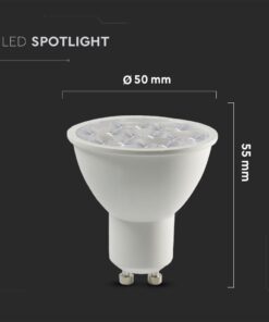 LED SPOT Λάμπα GU10 6W V-TAC PRO Samsung Chip 10° 500lm Φυσικό Λευκό 4000K – 20027