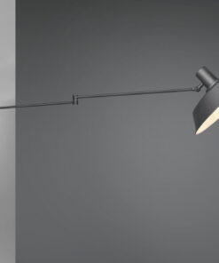 Φωτιστικό Τοίχου Trio Lighting E27 Μαύρο Ματ Μεταλλικό 200300132