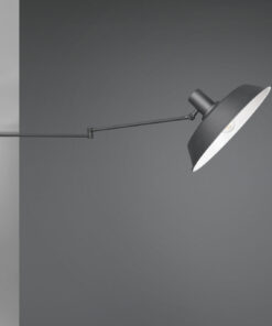 Φωτιστικό Τοίχου Trio Lighting E27 Μαύρο Ματ Μεταλλικό 200300132