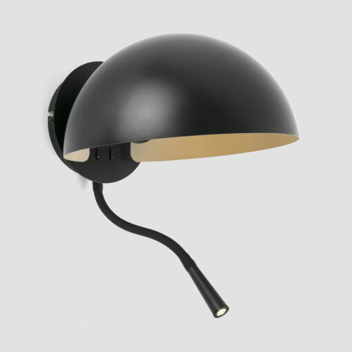 Faro Barcelona DOMINICA BLACK WALL LAMP 1XE27 LED READER 1W 3000K – 20032-123FR