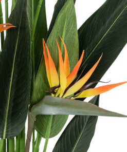 GloboStar® Artificial Garden STRELITZIA REGINAE 20032 Τεχνητό Διακοσμητικό Φυτό Στρελίτσια – Πουλί του Παραδείσου Υ140cm