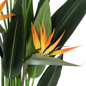 GloboStar® Artificial Garden STRELITZIA REGINAE 20032 Τεχνητό Διακοσμητικό Φυτό Στρελίτσια – Πουλί του Παραδείσου Υ140cm