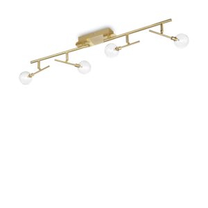 IDEAL LUX Φωτιστικό Οροφής MARACAS 4xG4 Χρυσού Χρώματος – 200354